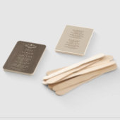 Éventail Rustic Country Wood Design Programme de mariage (Non-assemblé)