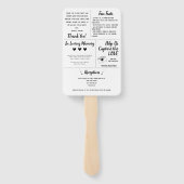 Éventail Rustic Infographic Fun Programme (Dos)