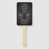 Éventail Rustic Lavender Mason Jar Programme de mariage (Dos)