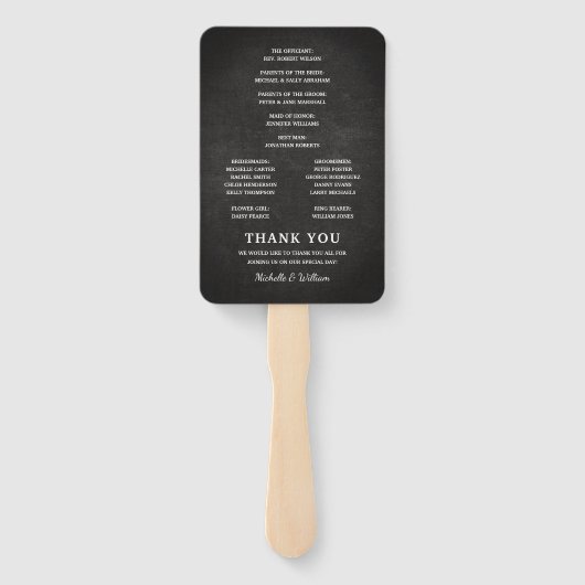 Éventail Rustic Lavender Mason Jar Programme de mariage (Dos)