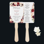 Éventail Rustic Marsala Bourgogne Modèle du programme de fa<br><div class="desc">Votre invité sera ravi de lire tous les détails de votre mariage sur ces beaux programmes de fans Mariages rustiques Marsala Bourgogne ! Modifiez tout le libellé ! Voir toute la collection Rustic Marsala Burgundy pour plus d'articles correspondants !</div>