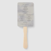 Éventail Rustic Mountain & Lake Evergreen Wedding Program (Dos)