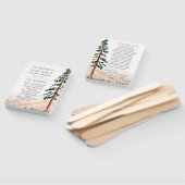 Éventail Rustic Mountains Pine Trees Programme de mariage d (Non-assemblé)