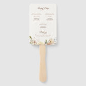 Éventail Rustique Automne Rose Programme Botanique (Dos)