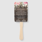 Éventail Rustique Bois Floral Chaînes luminaires Programme (Devant)