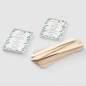 Éventail Rustique Eucalyptus Programme de mariage vert (Non-assemblé)