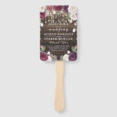 Éventail Rustique Floral Bois Chaînes luminaires Programme (Devant)