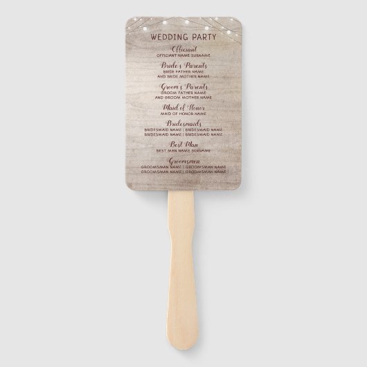 Éventail Rustique Floral Bourgogne Mason Jar Programme de m (Dos)