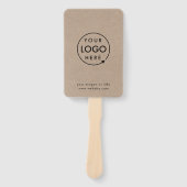 Éventail Rustique Kraft | Logo d'entreprise moderne promoti (Devant)