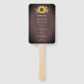 Éventail Rustique Sunflower Wood Jar Lumières Programme de (Dos)