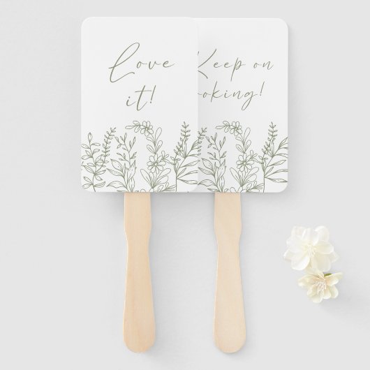 Éventail Sage Boho Flower Dites Oui À La Robe (Devant et derrière)