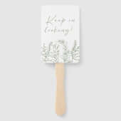 Éventail Sage Boho Flower Dites Oui À La Robe (Dos)