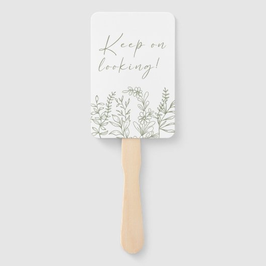 Éventail Sage Boho Flower Dites Oui À La Robe (Dos)