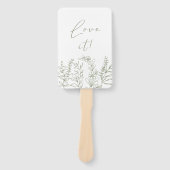 Éventail Sage Boho Flower Dites Oui À La Robe (Devant)