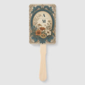 Éventail Sage Green Art Nouveau Alphonse Mucha Mariage (Devant)