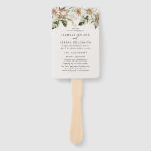 Éventail Sage vert botanique rustique élégant moderne (Devant)