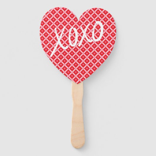 Éventail Saint Valentin XOXO (Devant)