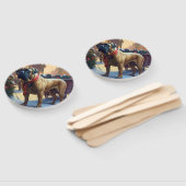 Éventail Saison de Noël de Bullmastiff (Non-assemblé)