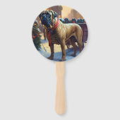 Éventail Saison de Noël de Bullmastiff (Devant)