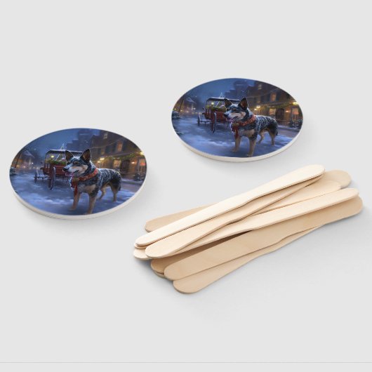 Éventail Saison de Noël des bovins australiens (Non-assemblé)