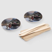 Éventail Saison de Noël du American Staffordshire (Non-assemblé)