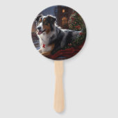 Éventail Saison de Noël du berger australien (Dos)