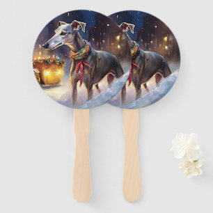 Éventail Saison de Noël Greyhound