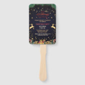 Éventail Saison de vacances sur mesure Elegant Golden Reind (Devant)