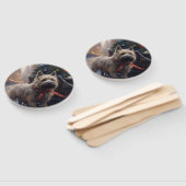 Éventail Saison Festive de Noël à Cairn Terrier (Non-assemblé)