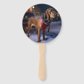 Éventail Saison Festive de Noël de Bloodhound (Dos)