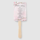 Éventail Sakura Japonaise Fleur de cerisier asiatique (Dos)