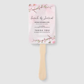 Éventail Sakura Japonaise Fleur de cerisier asiatique (Devant)