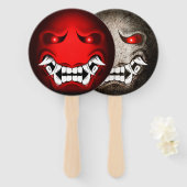 Éventail Samouraïmoji (Devant et derrière)