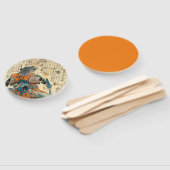 Éventail Samurai Orenji (Non-assemblé)