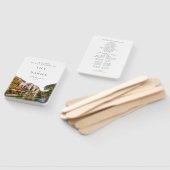 Éventail San Antonio Watercolor Wedding Program (Non-assemblé)