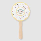 Éventail Saupoudrer Vanilla Donut plaisir fête d'anniversai (Devant)
