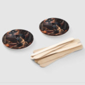 Éventail Scandale d'Halloween Citrouille (Non-assemblé)