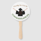 Éventail Script de célébration de fin d'études secondaires (Dos)