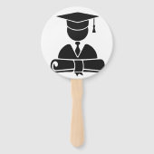Éventail Script de célébration de fin d'études secondaires (Dos)
