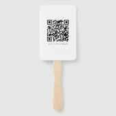 Éventail Script de code QR minimal pour photo de sauvegarde (Dos)