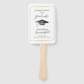 Éventail Script de photo de remise de diplômes 2026 Fête de (Devant)