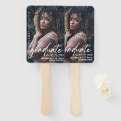 Éventail Script manuscrit moderne | Photo (Devant et derrière)