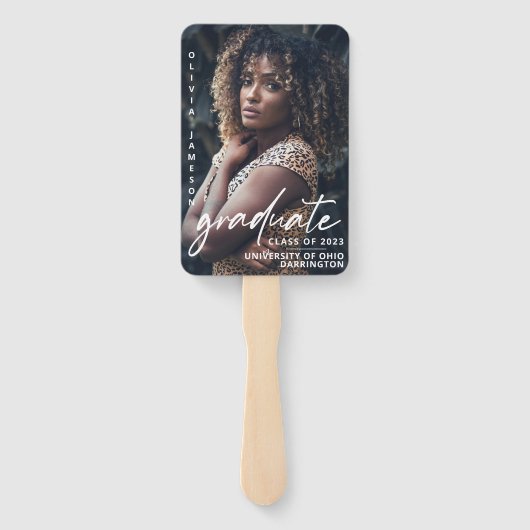 Éventail Script manuscrit moderne | Photo (Dos)