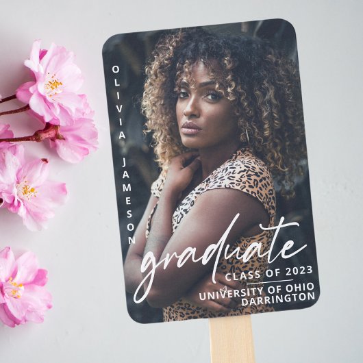 Éventail Script manuscrit moderne | Photo