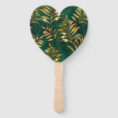 Éventail Seamless pattern with golden ferns (Dos)