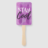 Éventail Séjour Cool Bleu & Purple Ice Pop Summer Treat Par (Dos)