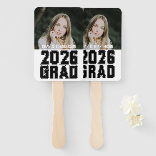 Éventail Senior 2026 Grad Photo (Devant et derrière)