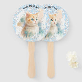 Éventail Serene Cat (Devant et derrière)