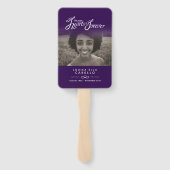 Éventail Service commémoratif de photographie coeurs de pro (Dos)