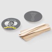 Éventail Service commémoratif photo jaune ruban ventilateur (Non-assemblé)